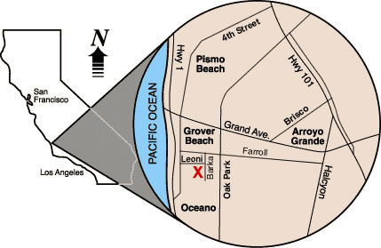 map to beach area storage